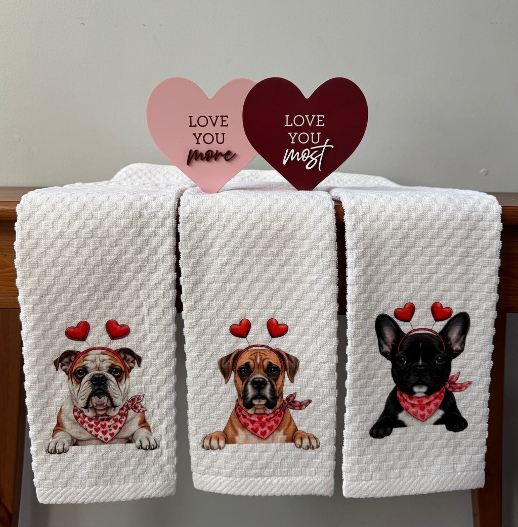Sweet & Whimsical Dog Dish Towel