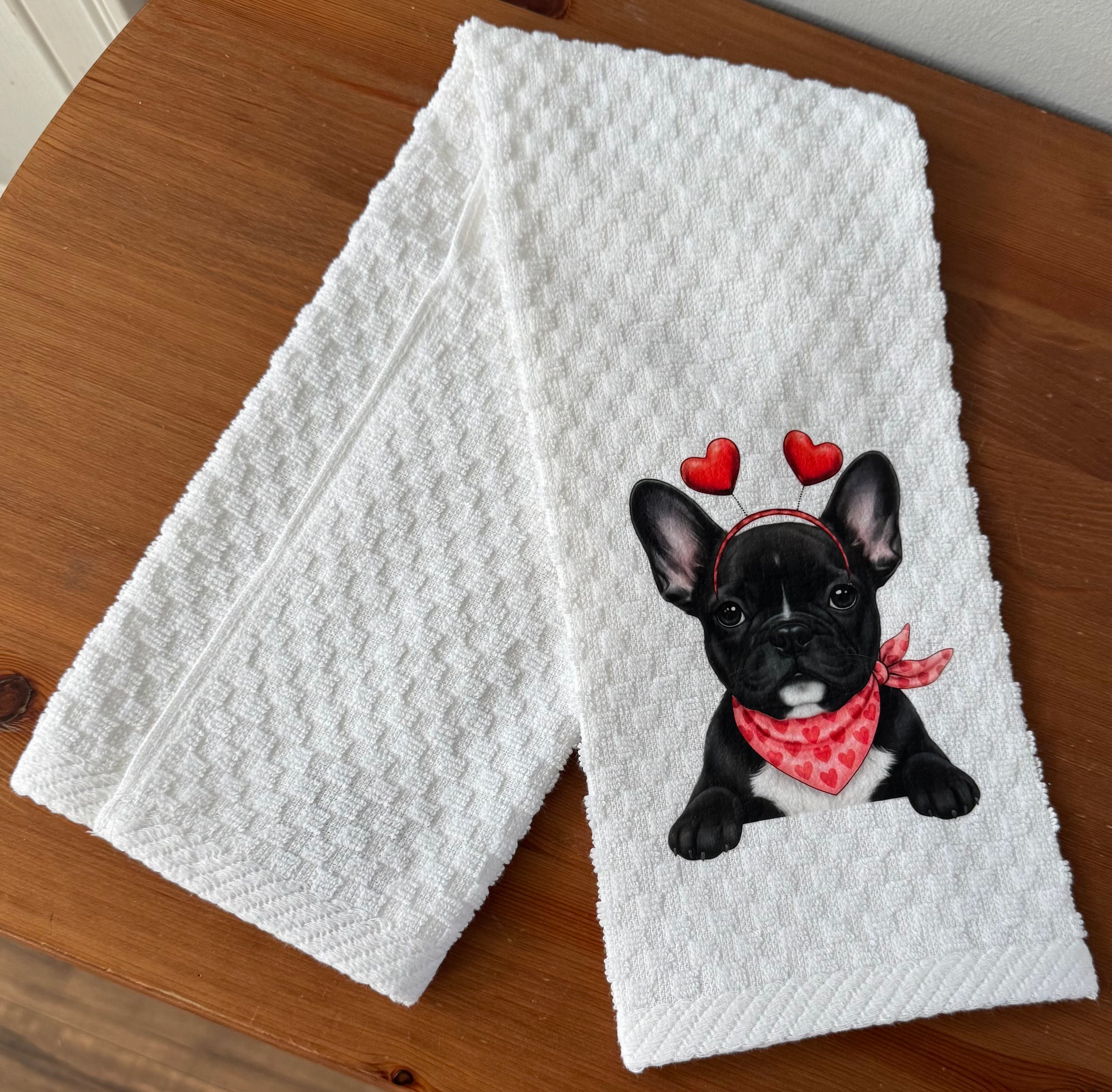 Sweet & Whimsical Dog Dish Towel