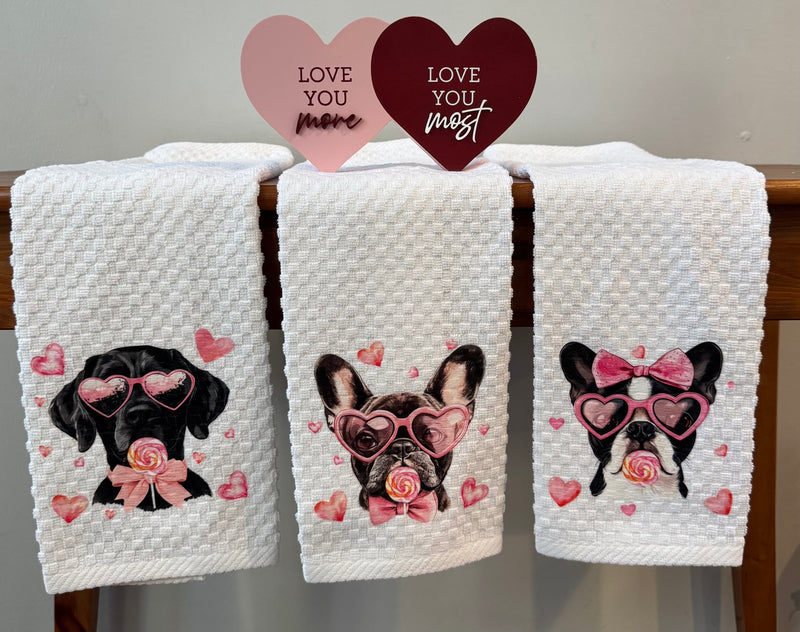 Cute & Playful Dog Breed Dish Towel