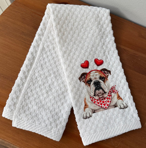 Sweet & Whimsical Dog Dish Towel